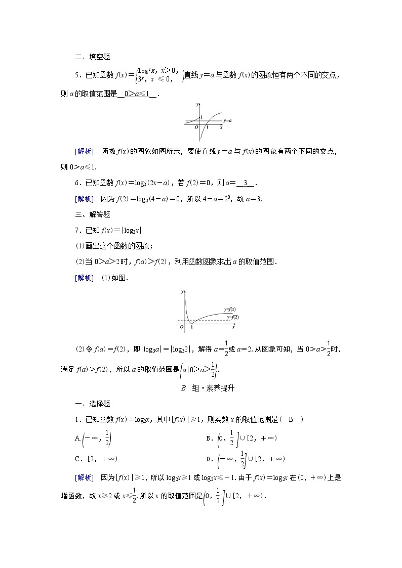 北师数学·必修第1册 4.3.2 对数函数y＝log2x的图象和性质 PPT课件+练习02