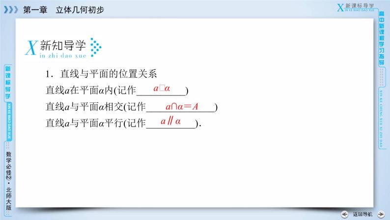 北师大版数学·必修2 1.5.1 平行关系的判定 PPT课件+练习06