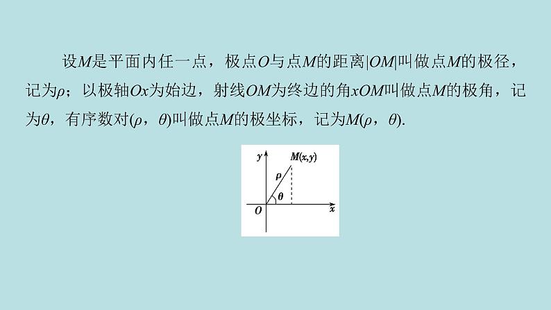 2022届高考数学理一轮复习新人教版课件:第十一章基本算法语句及鸭第二节第1课时坐标系第4页