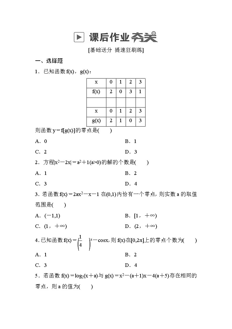 高考数学(文数)一轮课后刷题练习:第2章函数、导数及其应用 2.8(学生版)第1页
