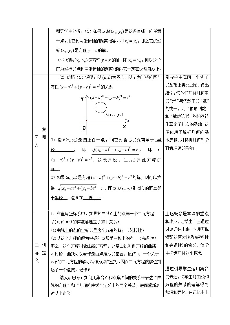 2021_2022高中数学第二章圆锥曲线与方程1曲线与方程1曲线与方程2教案新人教A版选修2_102