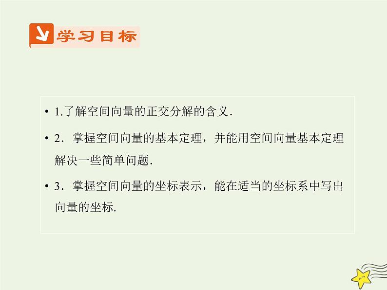2021_2022高中数学第三章空间向量与立体几何1空间向量及其运算4空间向量的正交分解及其坐标运算3课件新人教A版选修2_1第2页