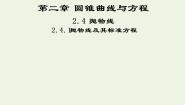 数学选修2-12.4抛物线多媒体教学课件ppt