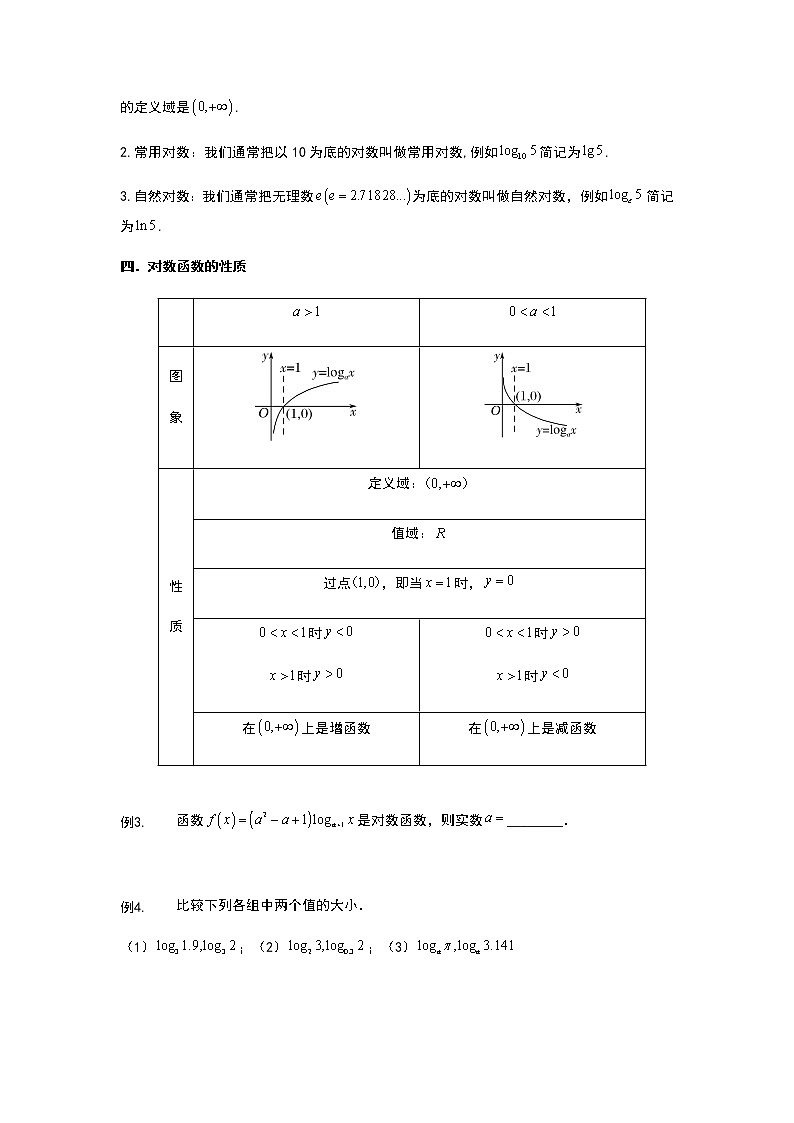 第16讲 对数运算与对数函数-【新教材】2022新高一同步(初升高)衔接讲义(原卷+解析)03