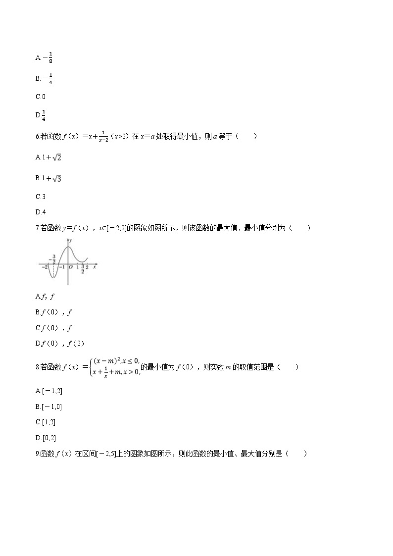 专题15 函数的最大值-2021-2022学年高一数学培优对点题组专题突破（人教A版2019必修第一册）02