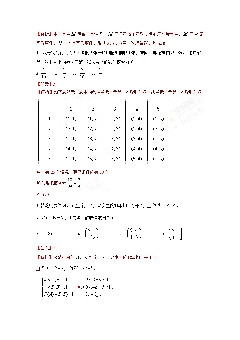 10.1随机事件与概率(提升练,含解析)-【新教材】2021-2022学年人教A版(2019)高中数学必修第二册02
