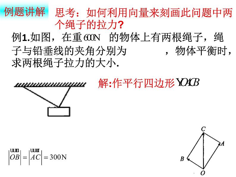 6.4.2 向量在物理中的应用举例(课件)-【新教材】2021-2022学年人教A版(2019)高中数学必修第二册第6页