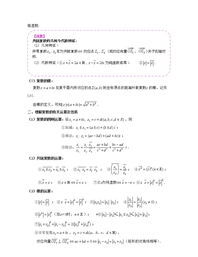 第9章 复数（章节知识清单）-2021-2022学年高一数学下册期末考试高分直通车（沪教版2020必修第二册）02