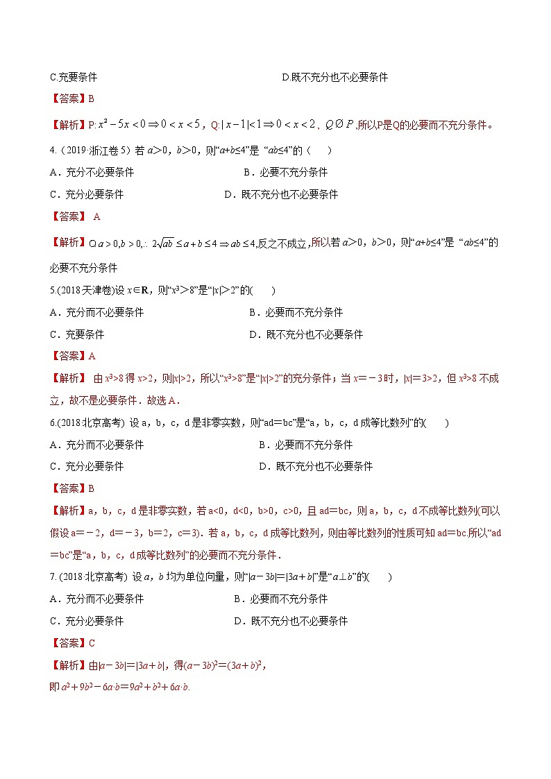 专题1.2 命题及其关系、充分条件与必要条件-2022年高考数学一轮复习核心素养大揭秘学案03