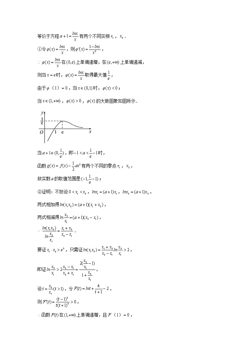 大题专练训练39:导数(双变量与极值点偏移问题2)-2022届高三数学二轮复习第3页