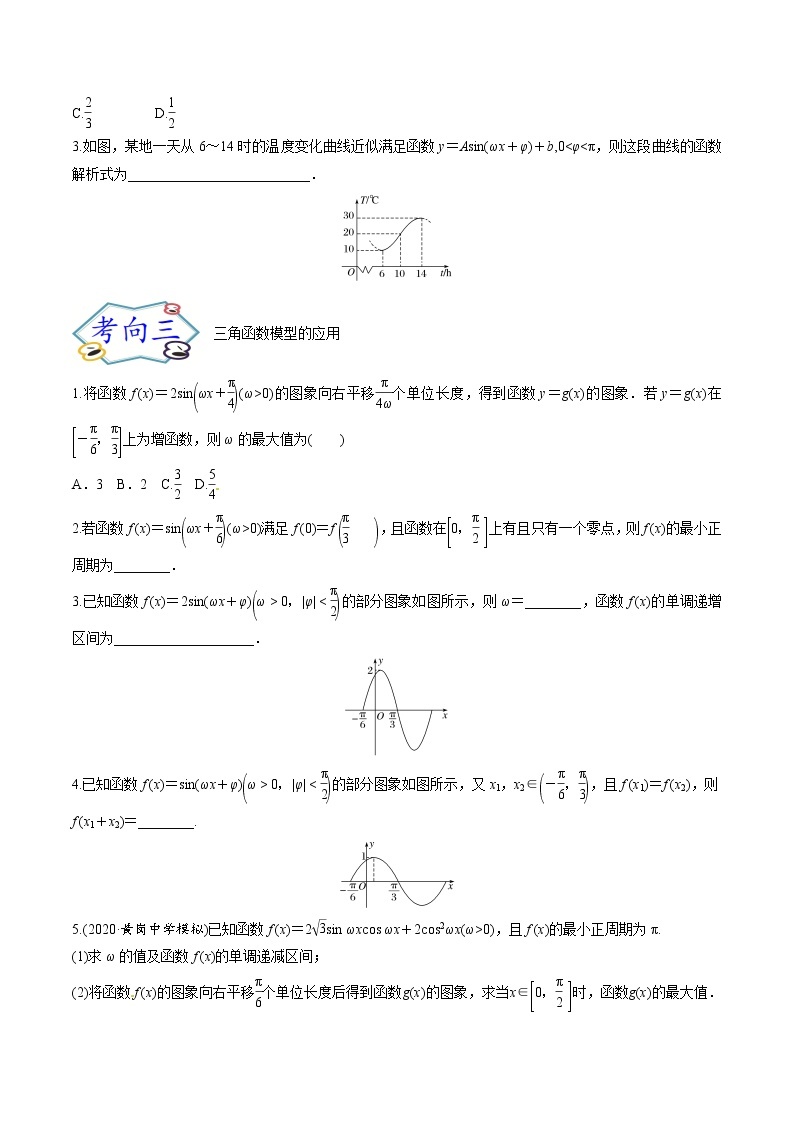 考点23 三角函数的图像与性质、三角函数模型的应用（考点专练）-备战2022年新高考数学一轮复习考点微专题02