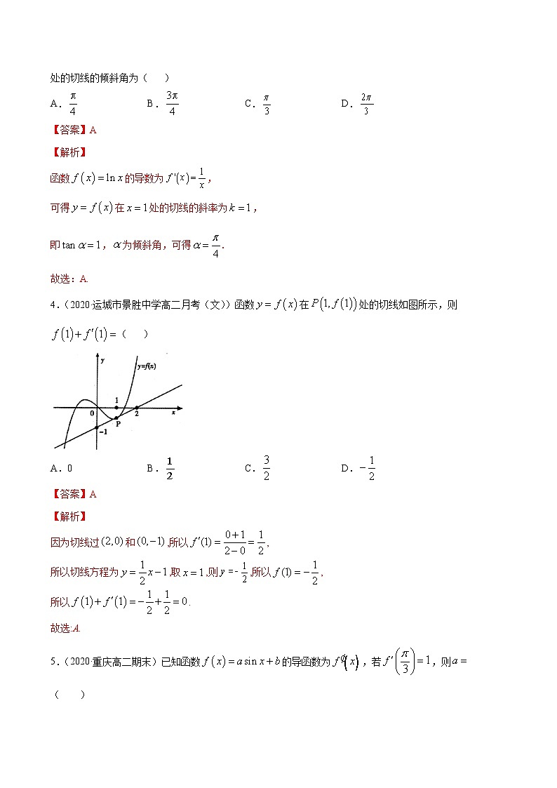 专题4.5 一元函数的导数及其应用(单元测试卷)-2022年新高考数学一轮复习讲练测02