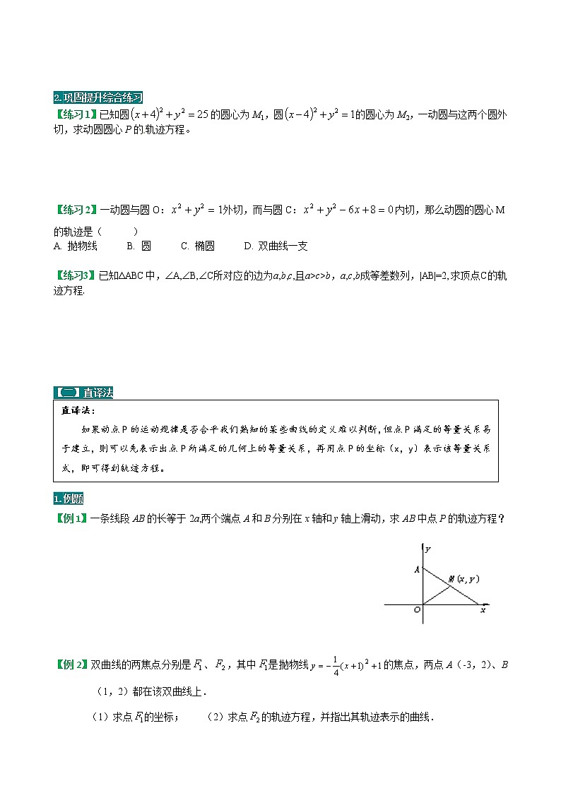 方法技巧专题08  轨迹方程的求法(原卷版)第2页