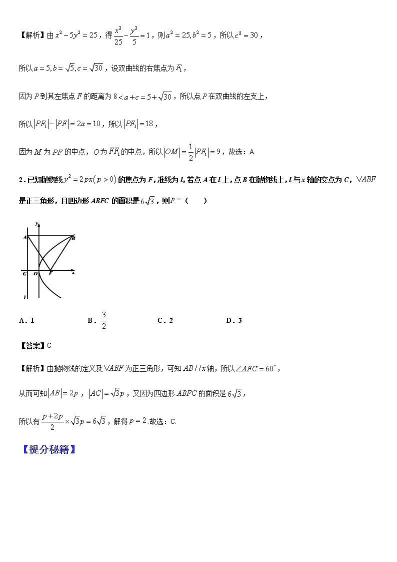 (新高考专用)高考数学二轮热点题型归纳与变式演练 专题15 圆锥曲线的定义、方程与性质(解析+原卷)学案02