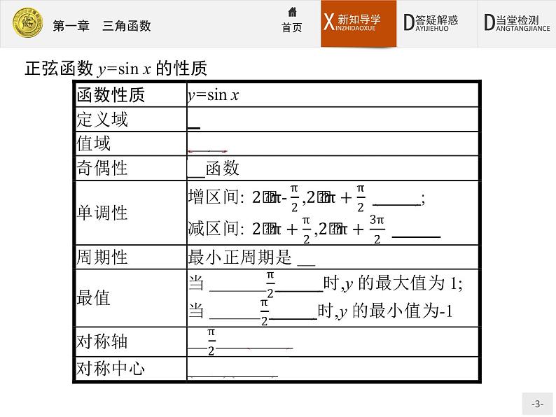 人教B版必修三第七章7.3.1正弦函数的图像与性质课件PPT03