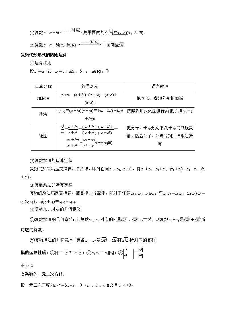 2022届高考数学沪教版一轮复习-讲义专题17复数复习与检测第2页