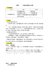 專題02 空間向量基本定理（知識精講）-【新教材精創(chuàng)】2020-2021學(xué)年高二數(shù)學(xué)新教材知識講學(xué)（人教A版選擇性必修第一冊）學(xué)案