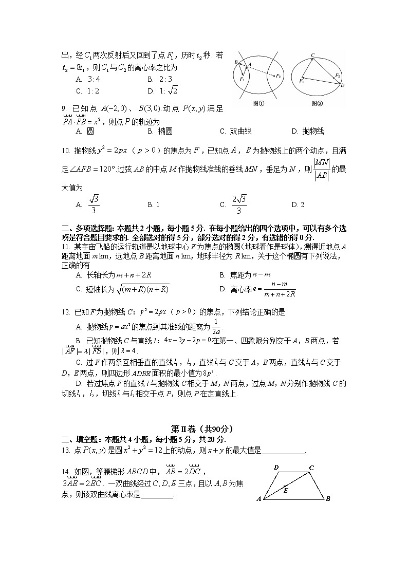 2021-2022学年吉林省长春市十一高中高二上学期第二学程考试数学试题含答案第2页