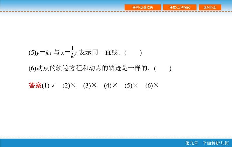 第九章 9.8 曲线与方程课件PPT08