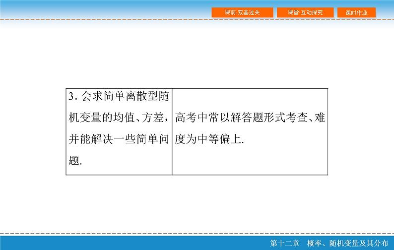 高考 一轮复习第十二章 12.6 离散型随机变量的均值与方差、课件PPT第4页