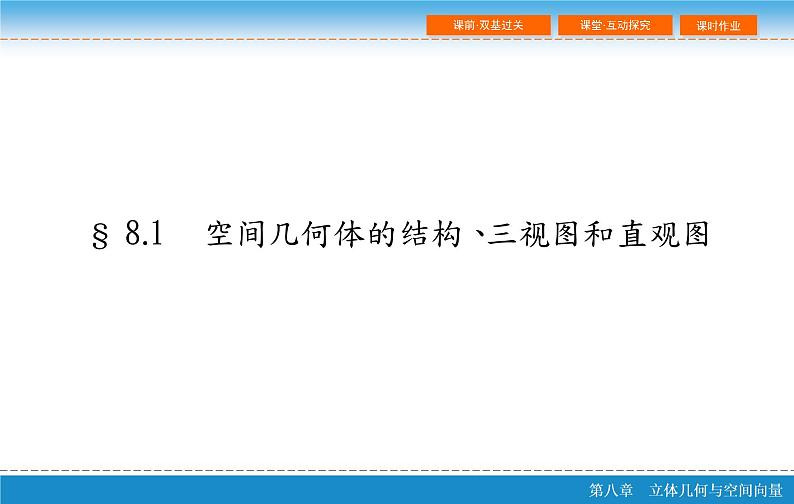 高考 一轮复习第八章 8.1 空间几何体的结构、三视图和直观图PPT第2页