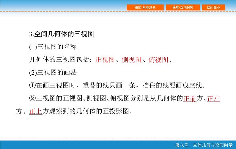 高考 一轮复习第八章 8.1 空间几何体的结构、三视图和直观图PPT第7页