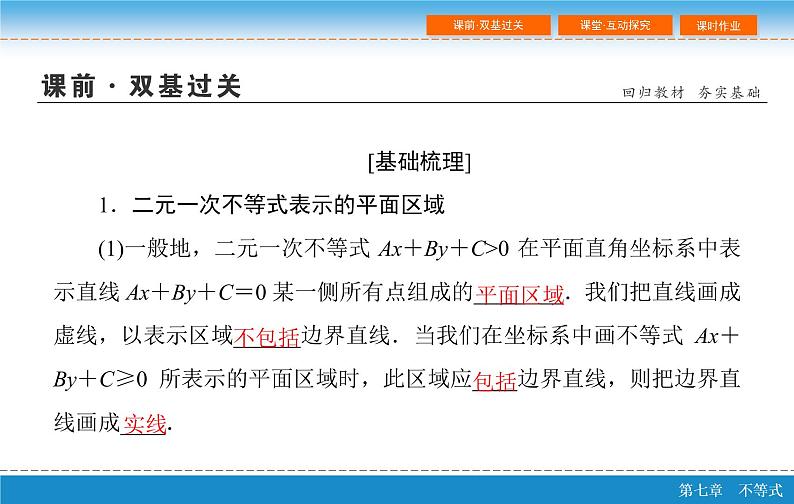 高考 一轮复习第七章 7.3 二元一次不等式(组)与简单的线性规划问题课件PPT05