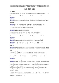 2022届陕西省西安工业大学附属中学高三下学期第七次模拟考试数学（理）试题含解析