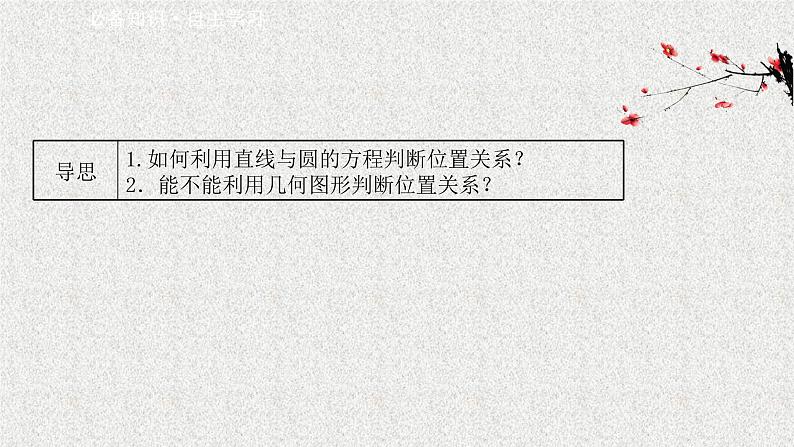 2022届高中数学新北师大版选择性必修第一册 第一章 2.3直线与圆的位置关系 课件(52张)03