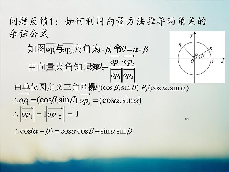 高中数学 人教版 必修四两角和与差的余弦部优课件第7页