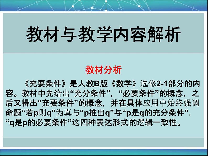 高中数学 人教版 选修 推出与充分条件、必要条件部优课件第3页