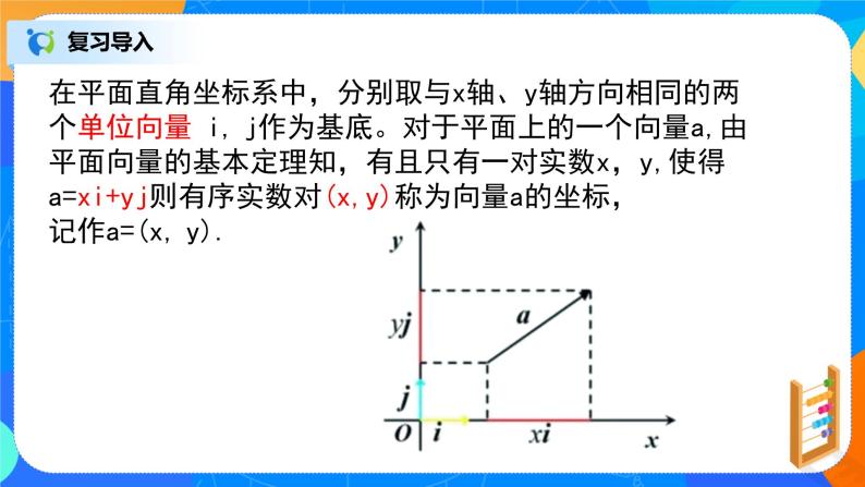 6.3.3（1）《平面向量基本定理及坐标表示》课件+教案03