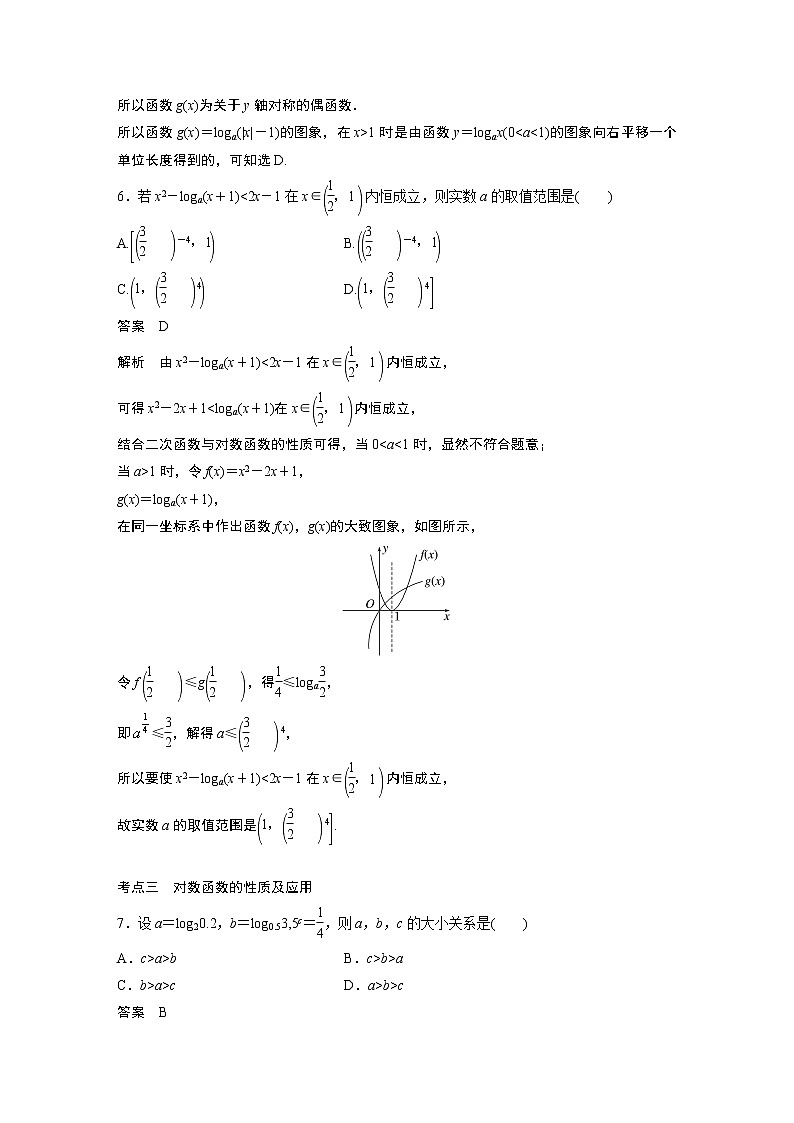 2023届高考一轮复习加练必刷题第13练 对数与对数函数【解析版】第3页