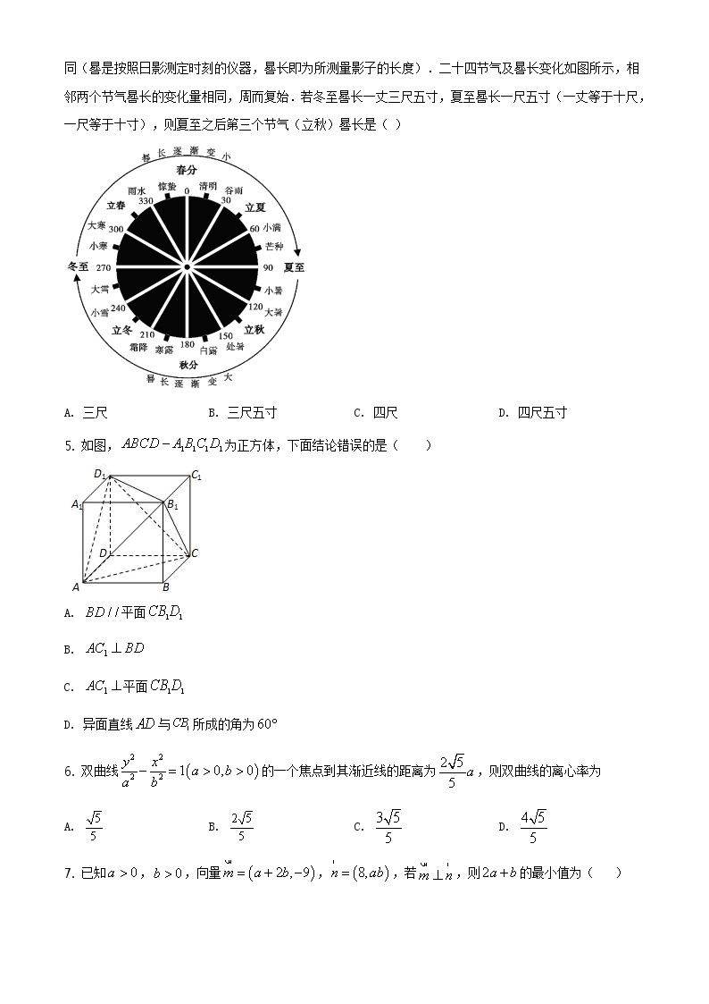 2021石嘴山三中高三四模数学（理）试题02