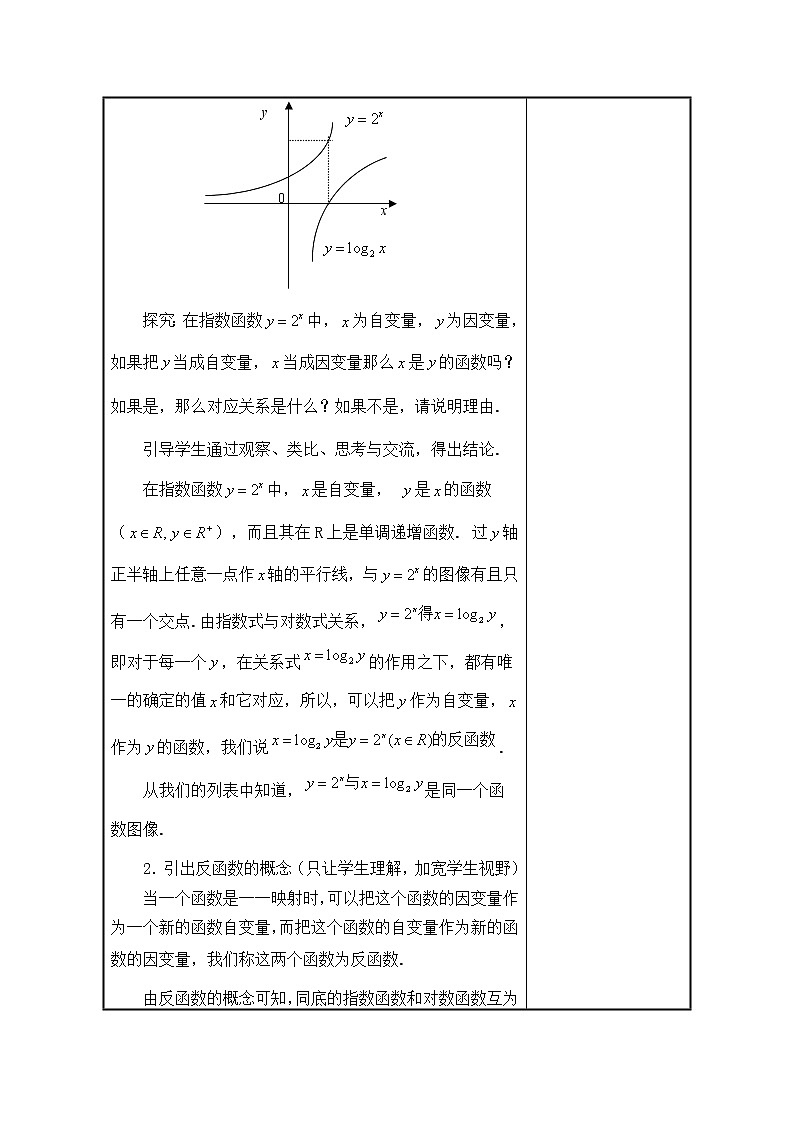 人教版(B版2019课标)高中数学必修二第四章指数函数、对数函数与幂函数4.3指数函数与对数函数的关系 教案第2页