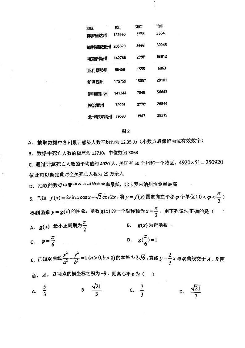 2021届天津市河东区高三下学期4月高中学业水平等级性考试第一次模拟考试(一模)数学试题 PDF版02