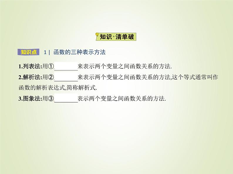 苏教版高中数学必修第一册第5章函数概念与性质2函数的表示方法课件第2页