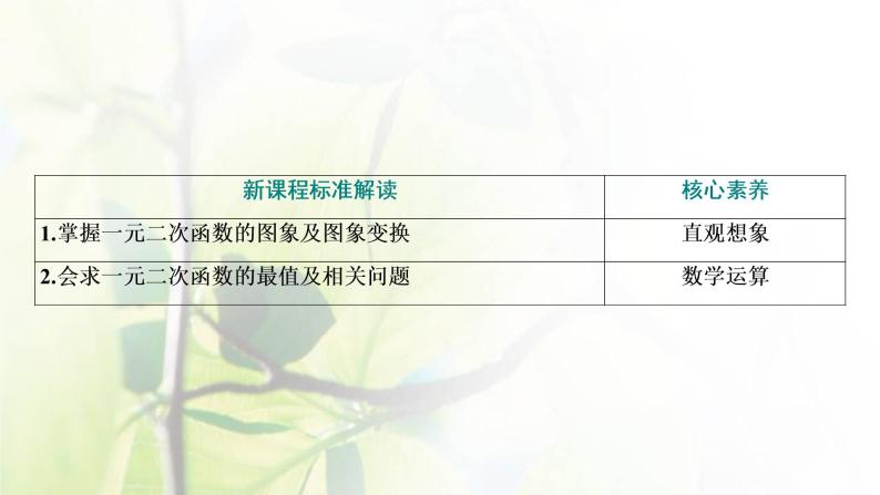 北师大版高中数学必修第一册第一章预备知识4.1一元二次函数课件03