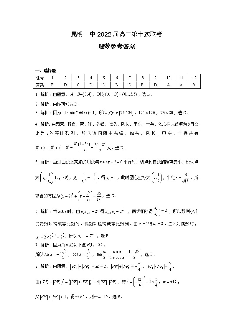 理数答案第1页