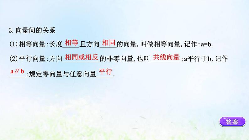 新人教A版高中数学必修第二册第六章平面向量及其应用1平面向量的概念课件2第7页