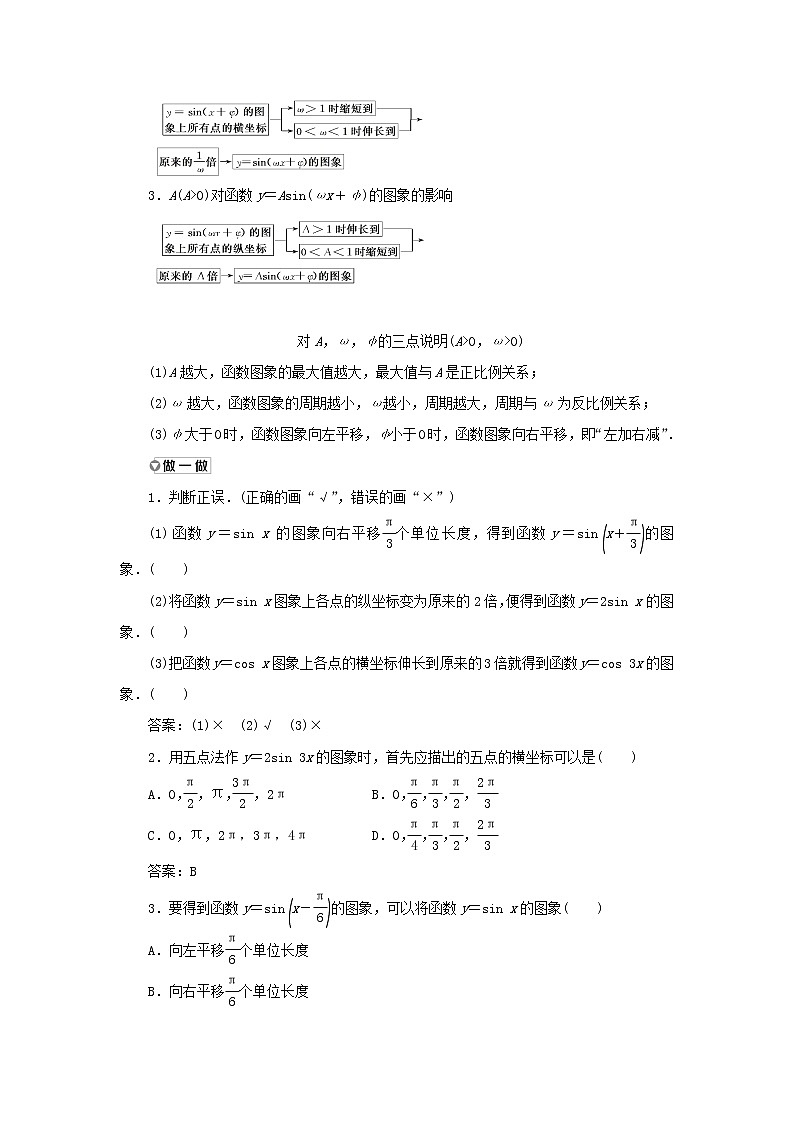 湘教版高中数学必修第一册第五章三角函数4第一课时函数y=Asinωx+φ的图象及变换学案02