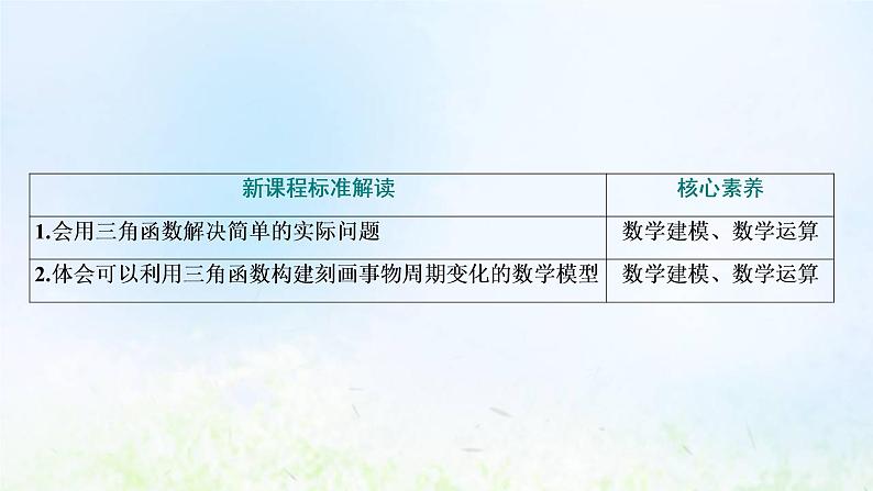 湘教版高中数学必修第一册第五章三角函数5三角函数模型的简单应用课件03