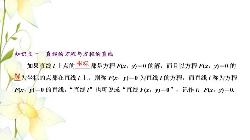 新人教B版高中数学选择性必修第一册第二章平面解析几何2.2第一课时直线的点斜式方程与斜截式方程课件第6页