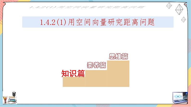 新人教A版数学选修第一册第1章+1.4空间向量的应用第二课时基础班课件第2页