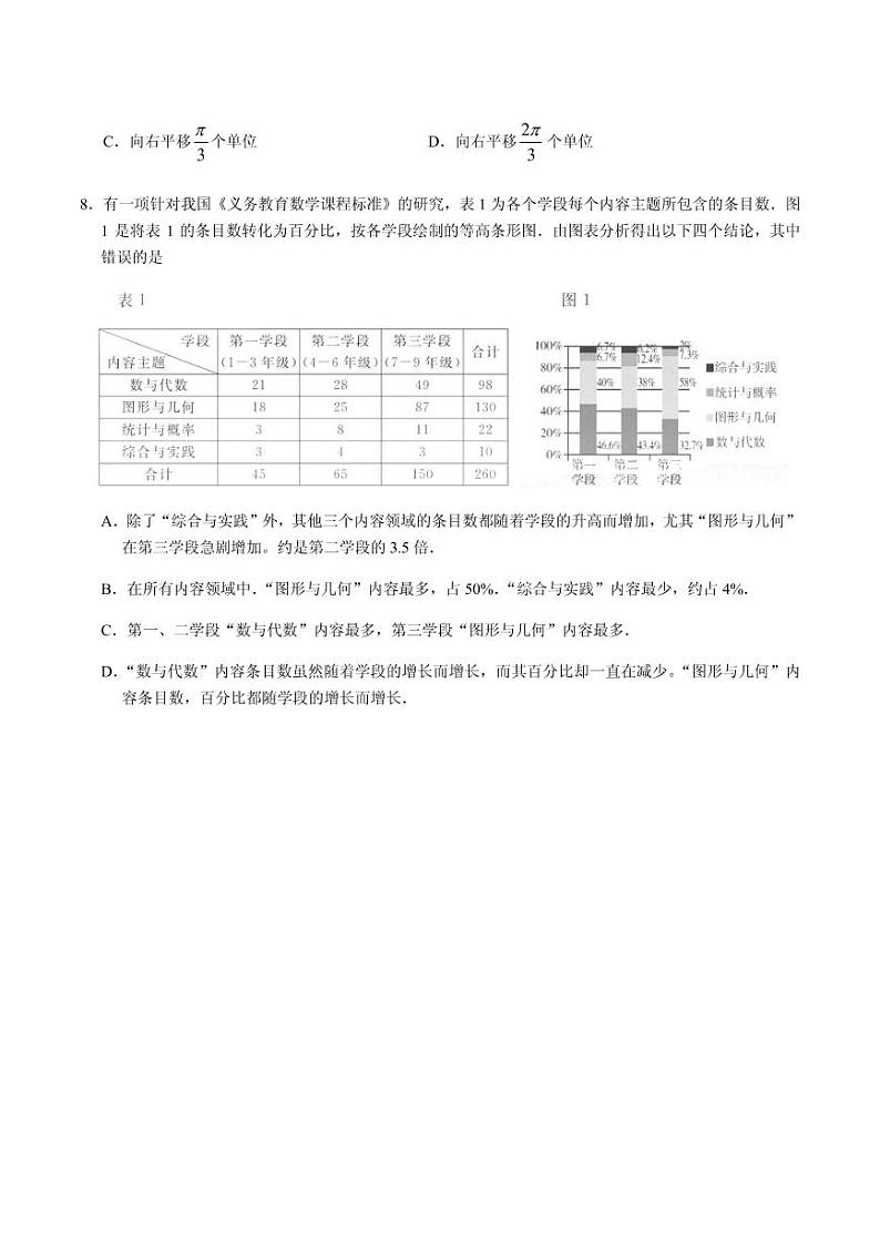 2020届东北三省四市教研联合体高三第二次模拟考试数学(理)试题 PDF版第3页