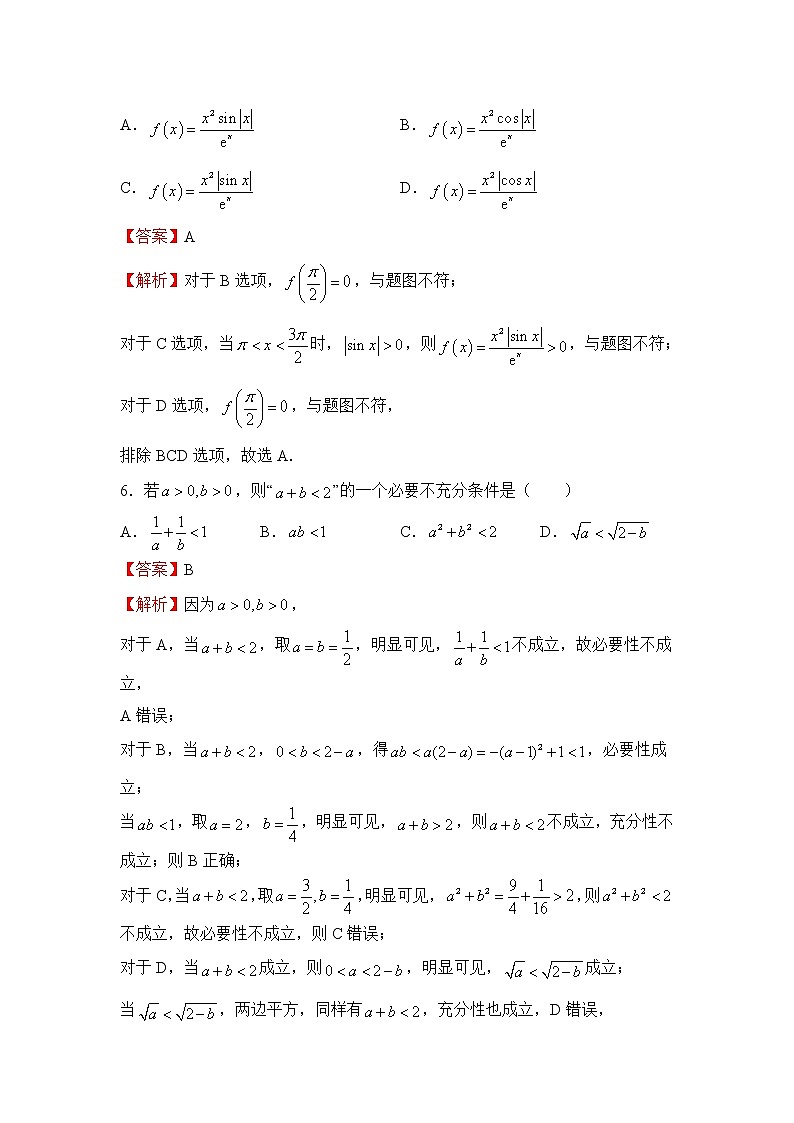 (全国卷)2022届高考考前冲刺卷(二)—理科数学试题及答案第3页