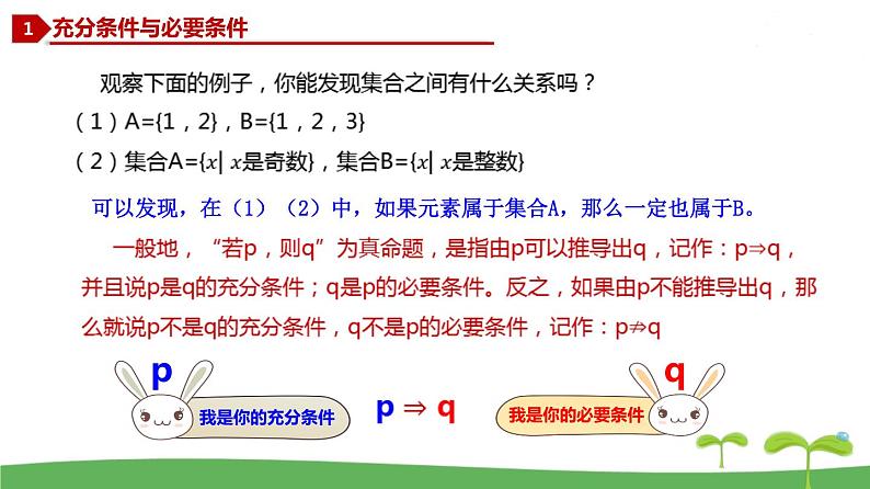 高中北师大版数学 新教材 必修第一册 1.2.1 必要条件与充分条件 课件PPT04