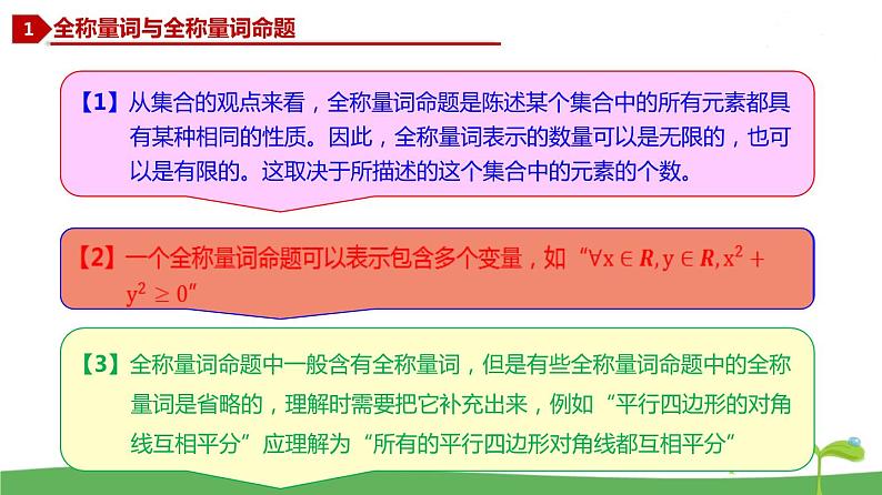 高中北师大版数学 新教材 必修第一册 1.2.2 全称量词与存在量词 课件PPT06