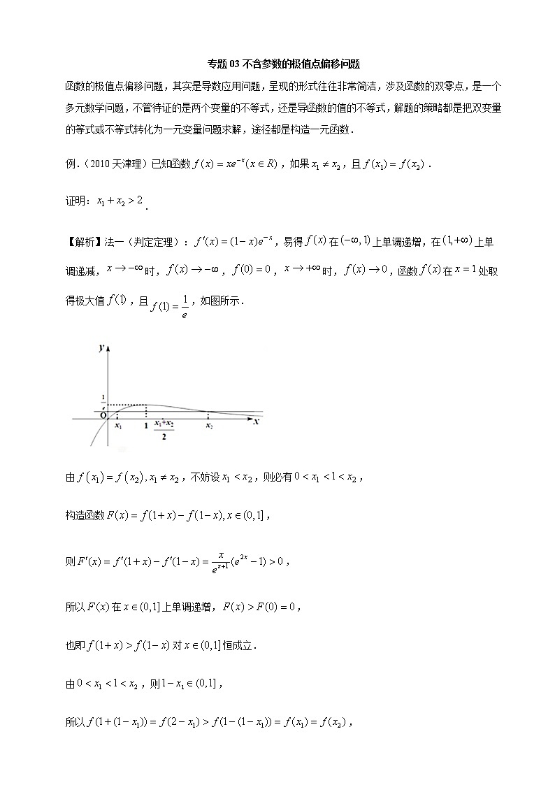 03不含参数的极值点偏第1页
