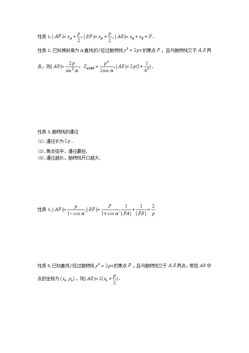 16.抛物线的焦点弦第2页